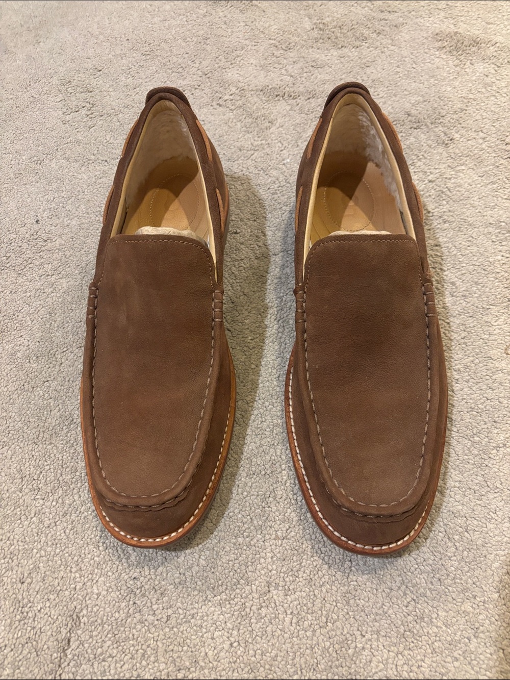 NEVER WORN Men's UGG Brown Suede Slip-On Loafers